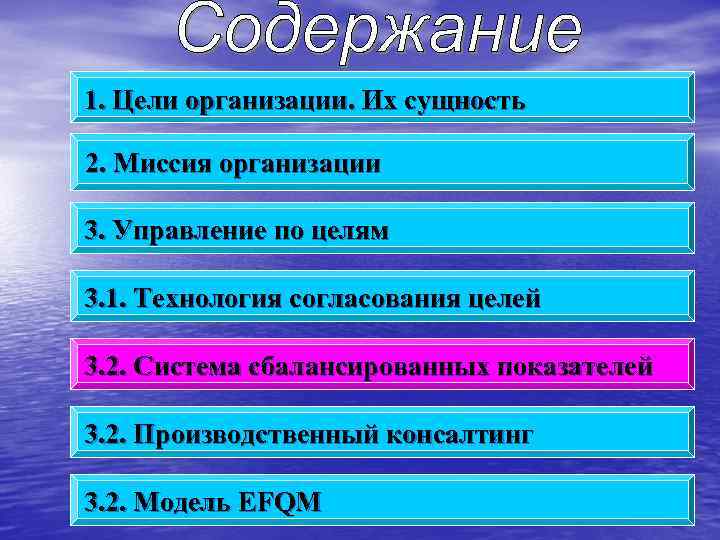 1. Цели организации. Их сущность 2. Миссия организации 3. Управление по целям 3. 1.