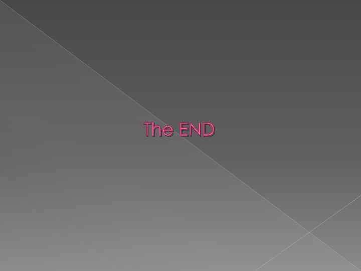 The END 