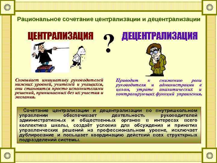 Действия по объединению и централизации. Сочетание централизации и децентрализации. Рациональное сочетание централизации и децентрализации. Принцип сочетания централизации и децентрализации. Сочетание централизации и децентрализации в управлении.