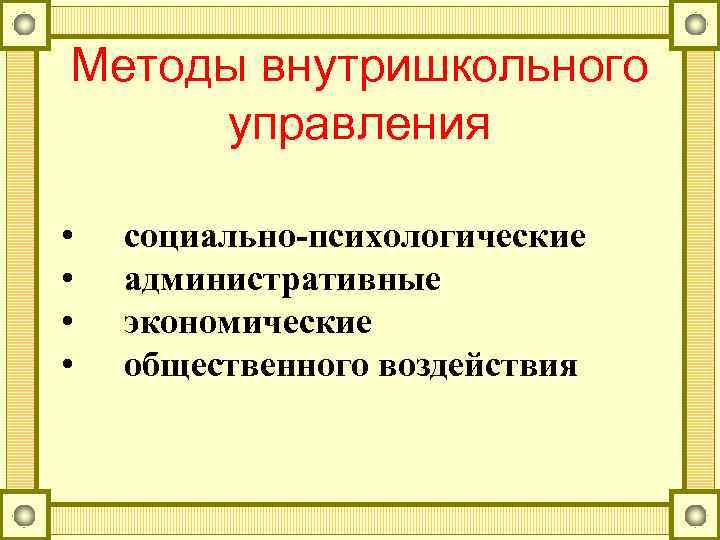 Принципы управления образовательными системами презентация