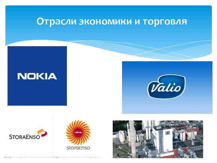 Отрасли экономики и торговля 