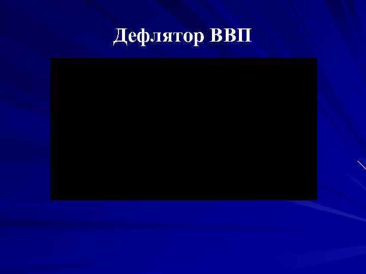 Дефлятор ВВП 