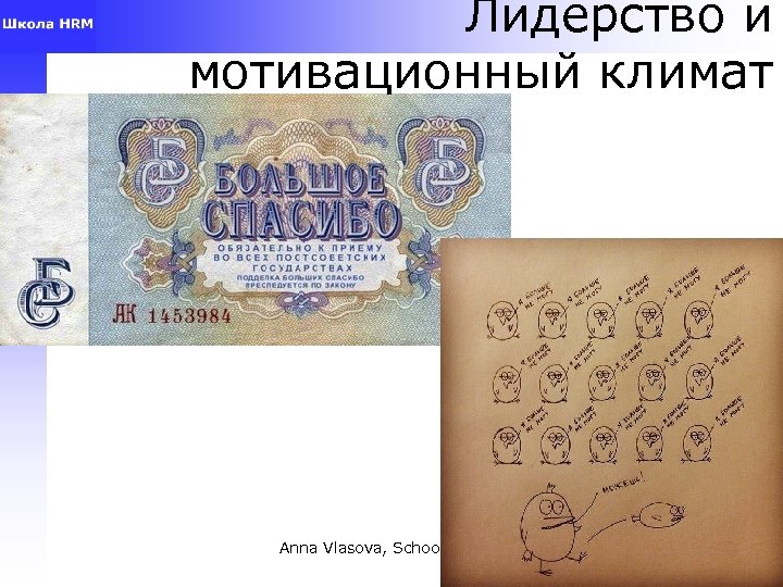 Лидерство и мотивационный климат Anna Vlasova, School of HRM 19 