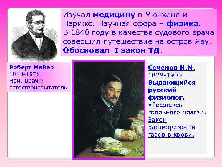 Изучал медицину в Мюнхене и Париже. Научная сфера – физика. В 1840 году в