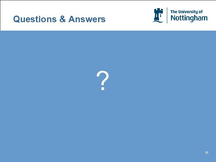 Questions & Answers ? 26 