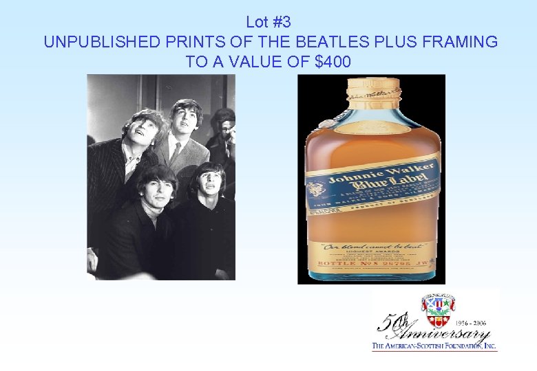 Lot #3 UNPUBLISHED PRINTS OF THE BEATLES PLUS FRAMING TO A VALUE OF $400