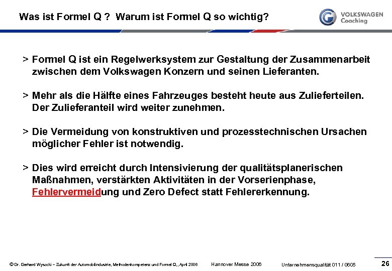 Was ist Formel Q ? Warum ist Formel Q so wichtig? > Formel Q