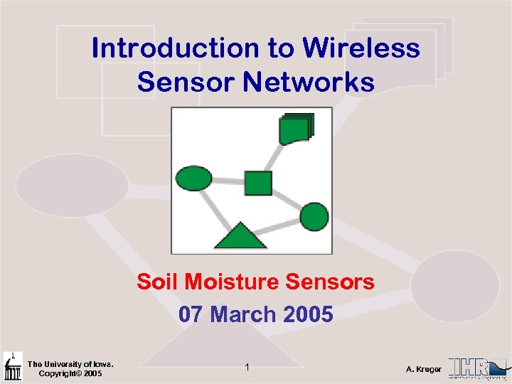 Introduction To Wireless Sensor Networks Soil Moisture Sensors