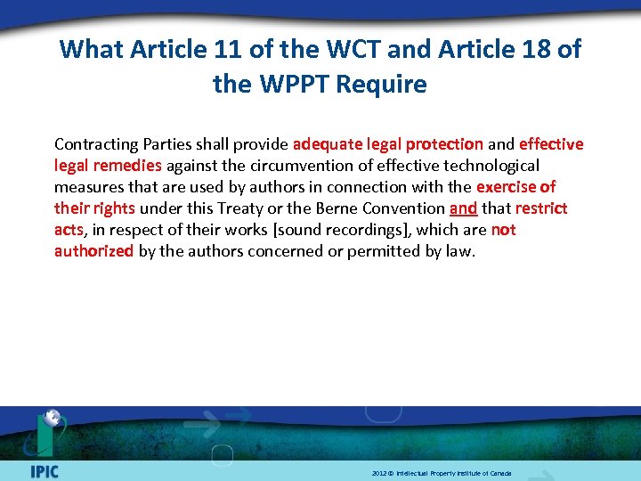What Article 11 of the WCT and Article 18 of the WPPT Require Contracting