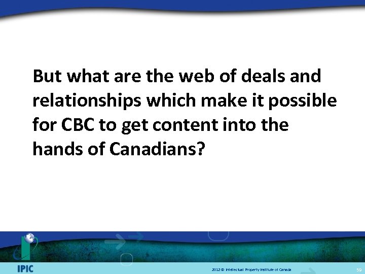But what are the web of deals and relationships which make it possible for