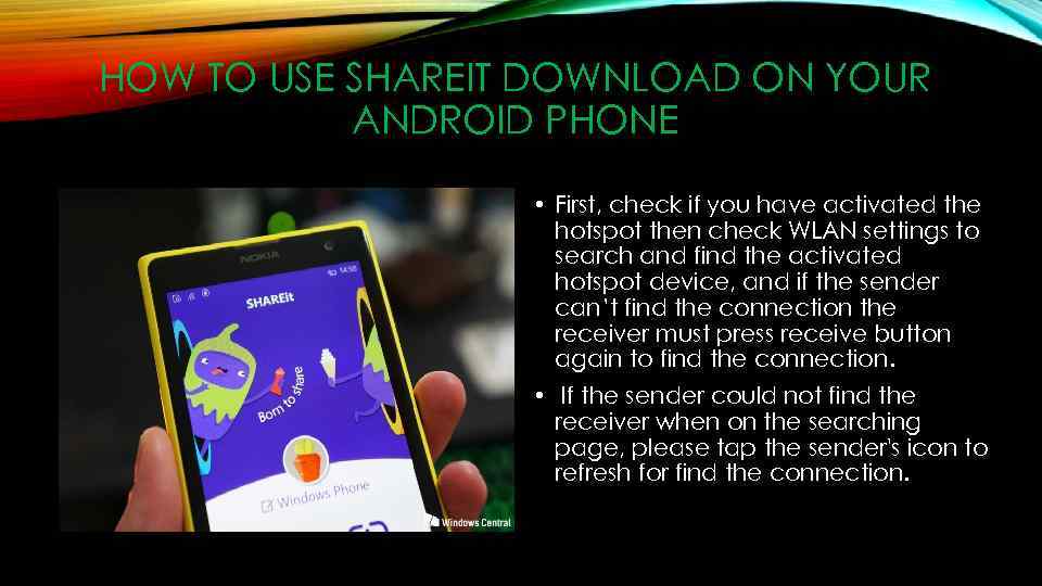 HOW TO USE SHAREIT DOWNLOAD ON YOUR ANDROID PHONE • First, check if you