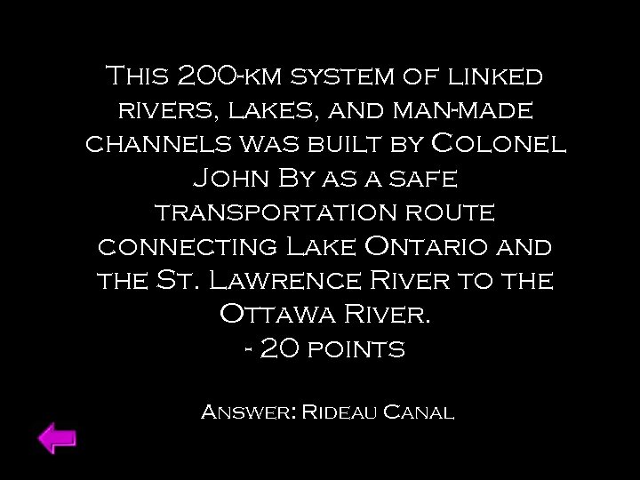 This 200 -km system of linked rivers, lakes, and man-made channels was built by