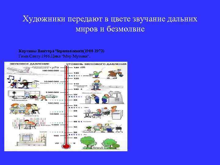 Художники передают в цвете звучание дальних миров и безмолвие Картины Виктора Черноволенко(1900 -1972) Гимн