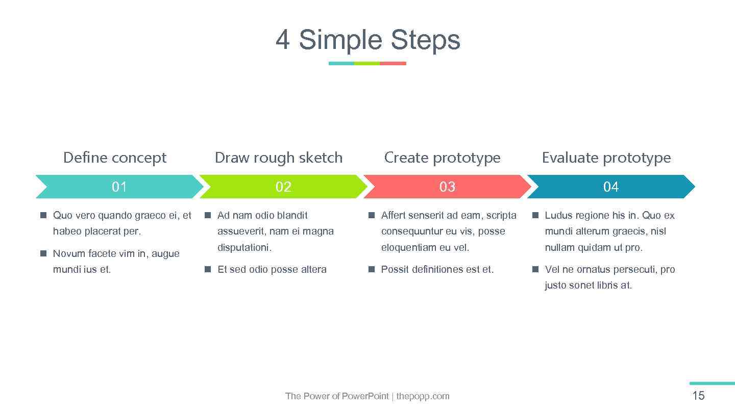 4 Simple Steps Define concept Draw rough sketch 01 n Quo vero quando graeco