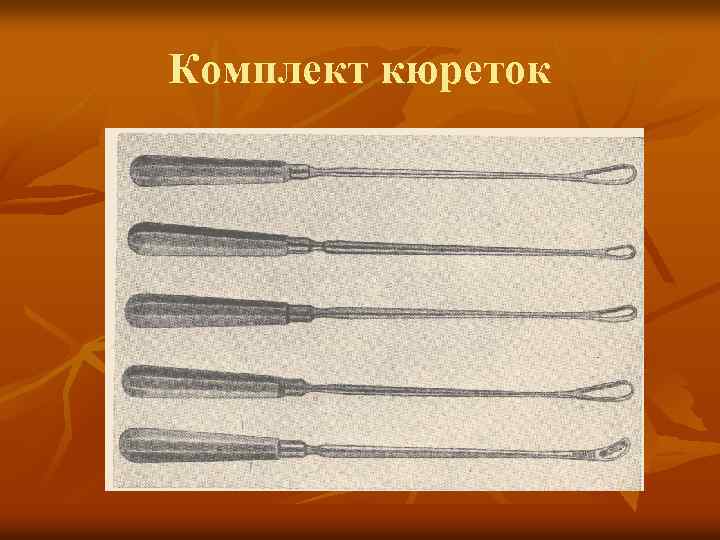 Комплект кюреток 