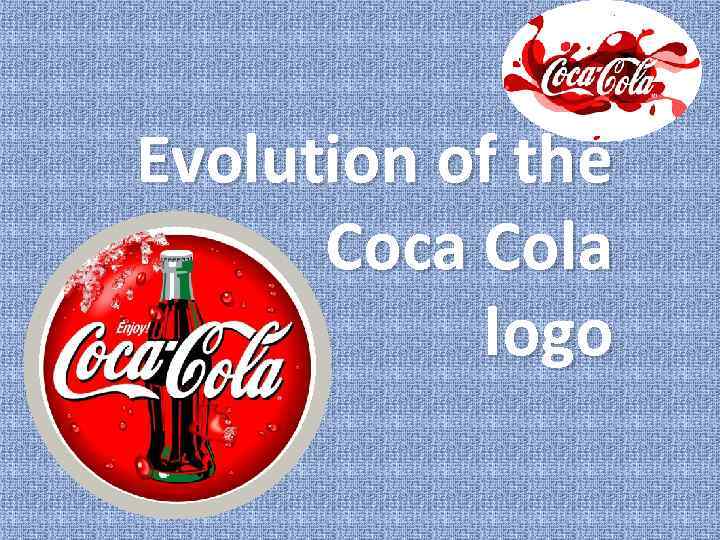 Evolution of the Coca Cola logo 