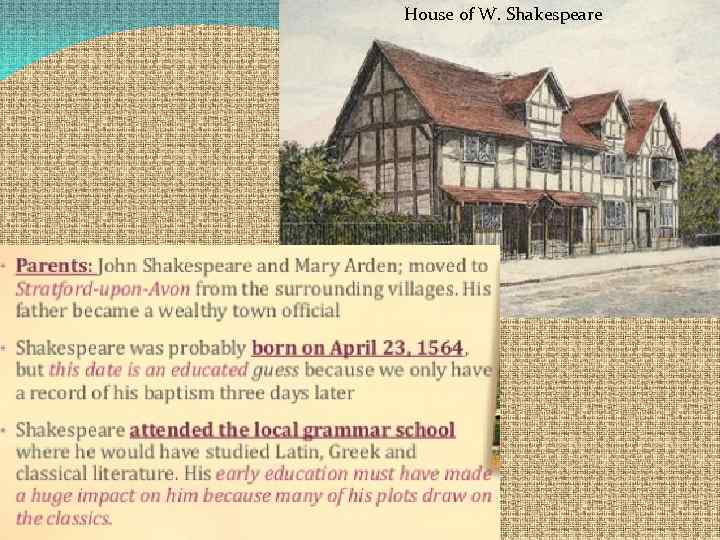 House of W. Shakespeare 