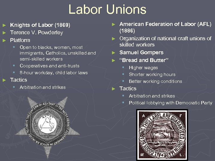 Labor Unions Knights of Labor (1869) ► Terence V. Powderley ► Platform ► §