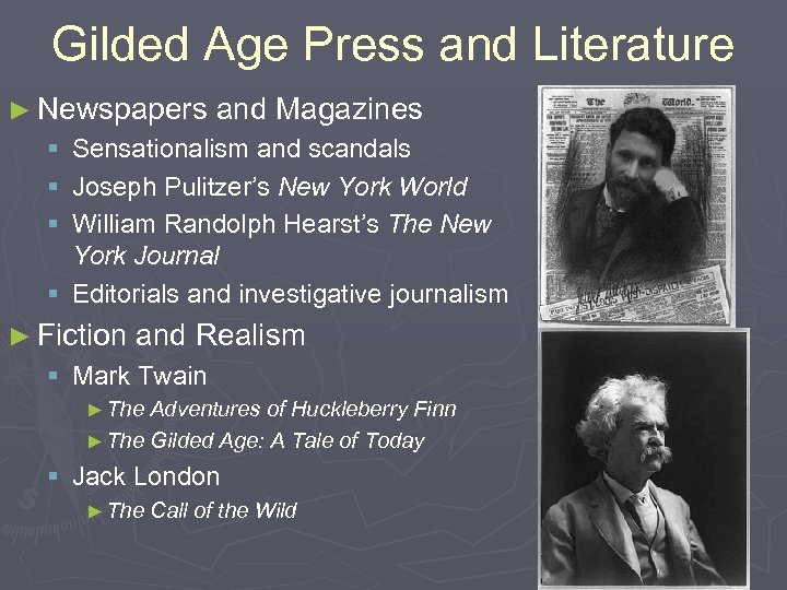 Gilded Age Press and Literature ► Newspapers and Magazines § Sensationalism and scandals §