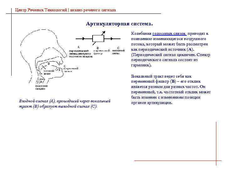 Речевые анализы. К характеристике речевого сигнала относится. Формирование речевого сигнала. Характеристики речевого сигнала (звукового поля).. Анализ и Синтез словесных сигналов, речи.