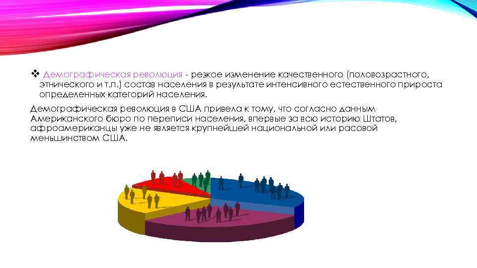 v Демографическая революция резкое изменение качественного (половозрастного, этнического и т. п. ) состав населения