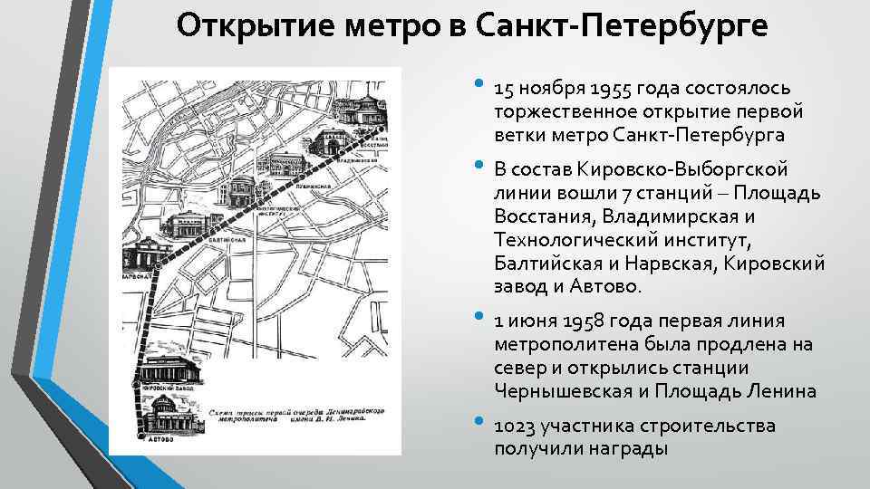 Строительство метро в ленинграде