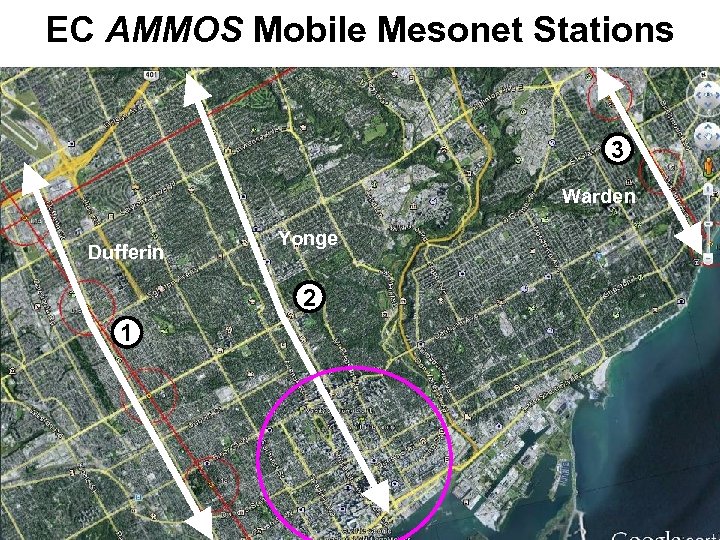 EC AMMOS Mobile Mesonet Stations 3 Warden Dufferin Yonge 2 1 