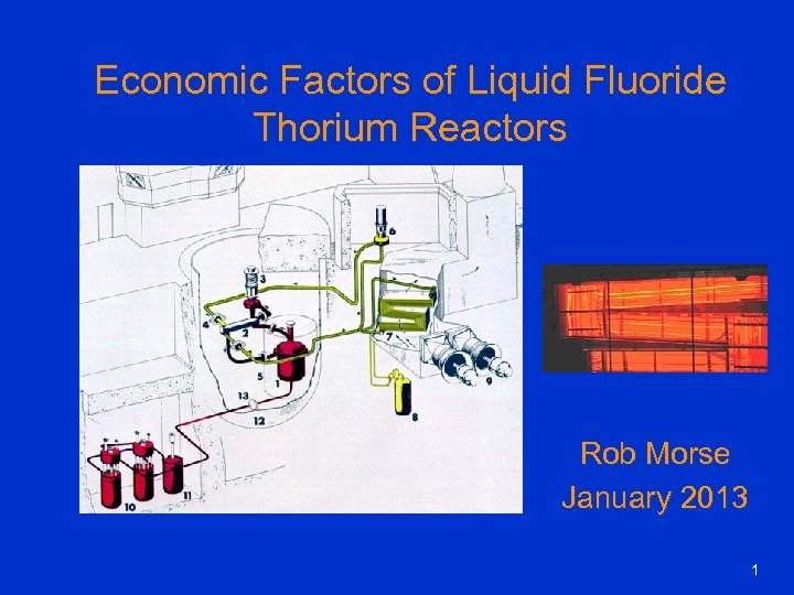 Economic Factors of Liquid Fluoride Thorium Reactors Rob Morse January 2013 1 