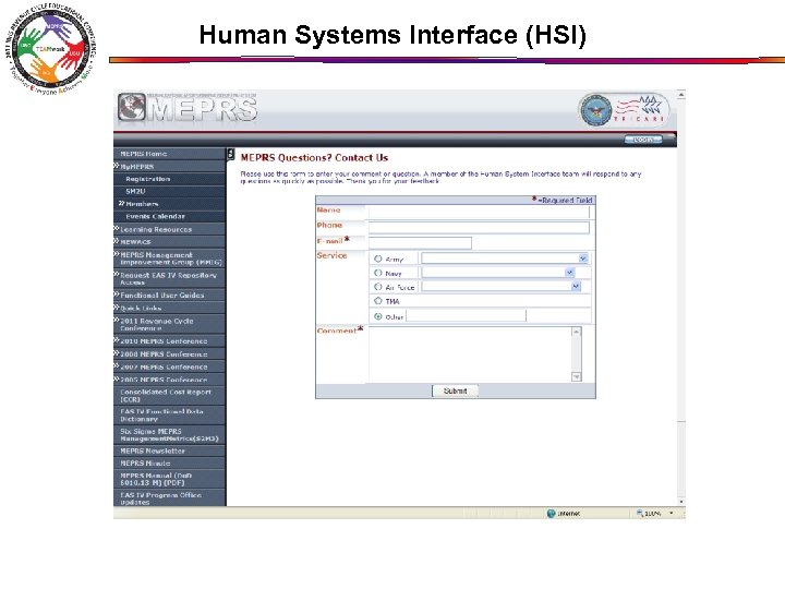 Human Systems Interface (HSI) 