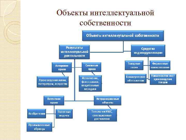 Объекты интеллектуальной собственности 