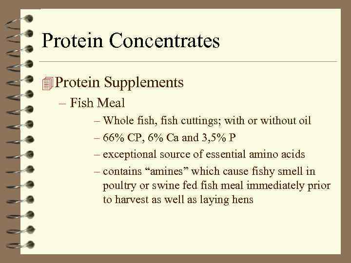 Protein Concentrates 4 Protein Supplements – Fish Meal – Whole fish, fish cuttings; with