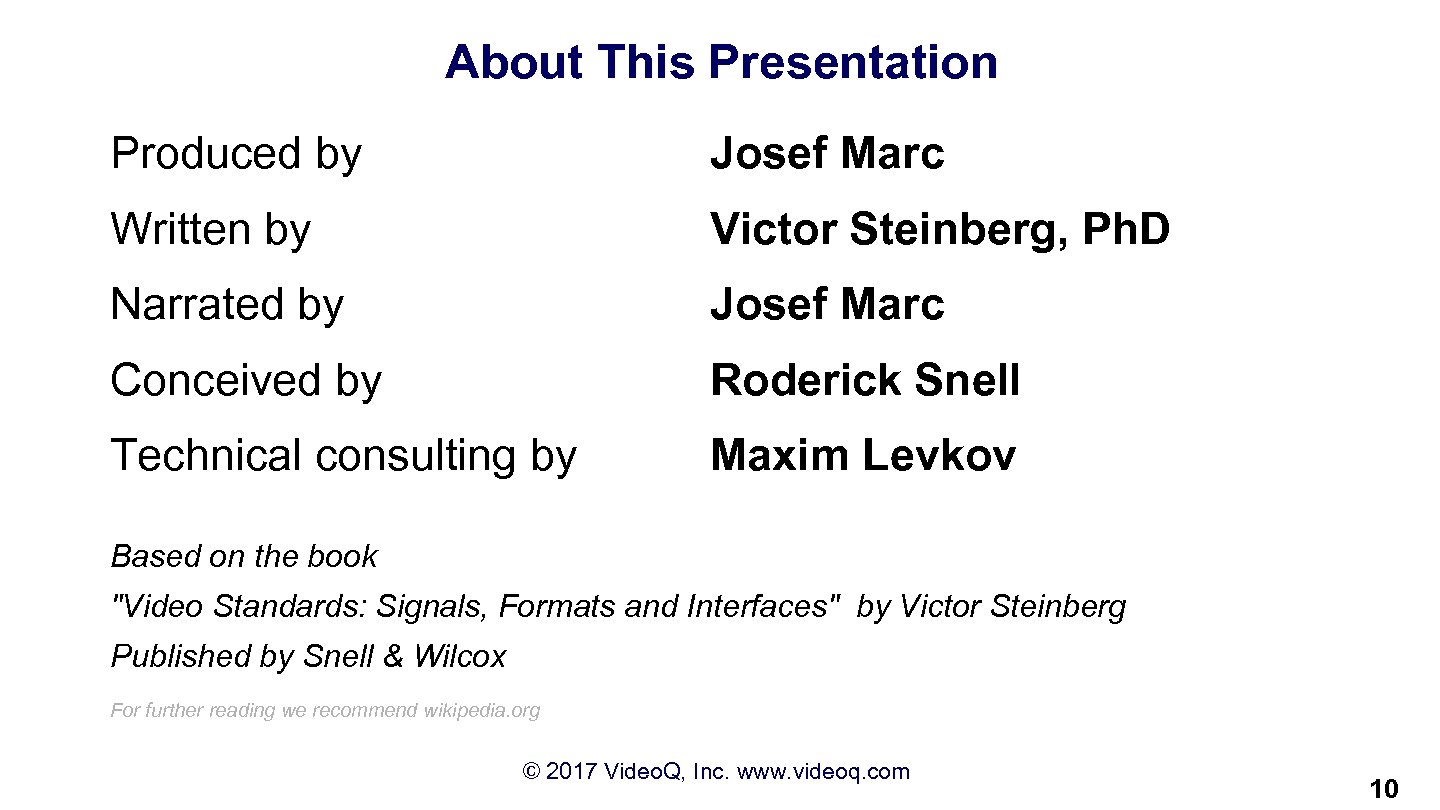 About This Presentation Produced by Josef Marc Written by Victor Steinberg, Ph. D Narrated