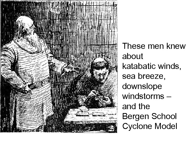 These men knew about katabatic winds, sea breeze, downslope windstorms – and the Bergen