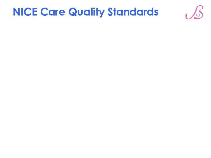 NICE Care Quality Standards 