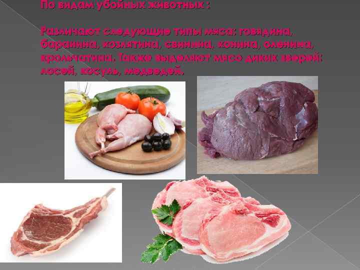Виды мяса. Мясо свинина говядина баранина. Мясо диких животных виды.