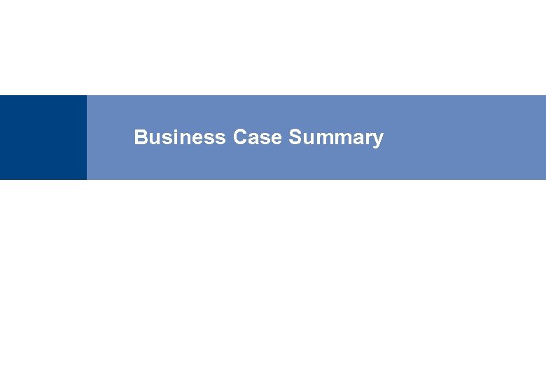 Business Case Summary 37 