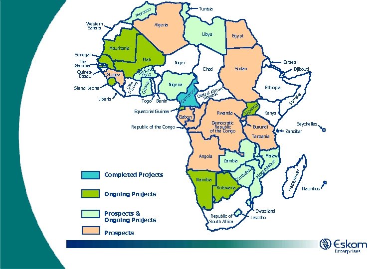 Tunisia co roc Mo Western Sahara Algeria Libya Egypt Mauritania Ethiopia n m al