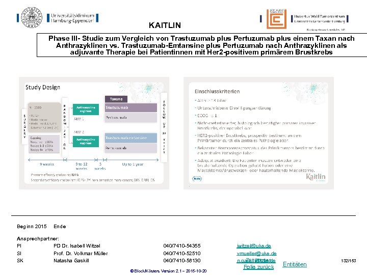 KAITLIN Phase III- Studie zum Vergleich von Trastuzumab plus Pertuzumab plus einem Taxan nach