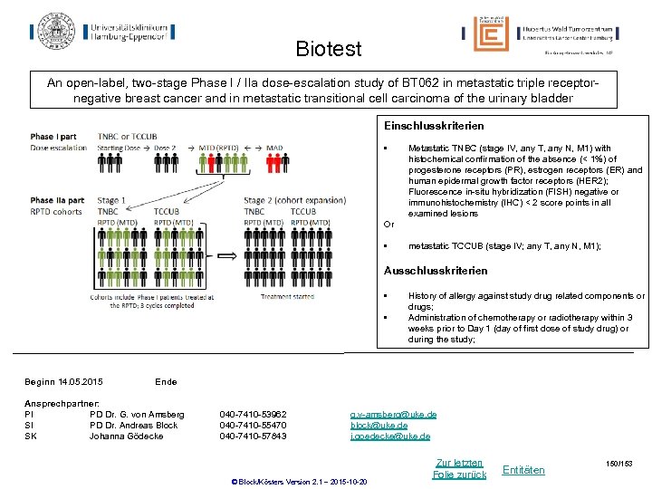 Biotest An open-label, two-stage Phase I / IIa dose-escalation study of BT 062 in