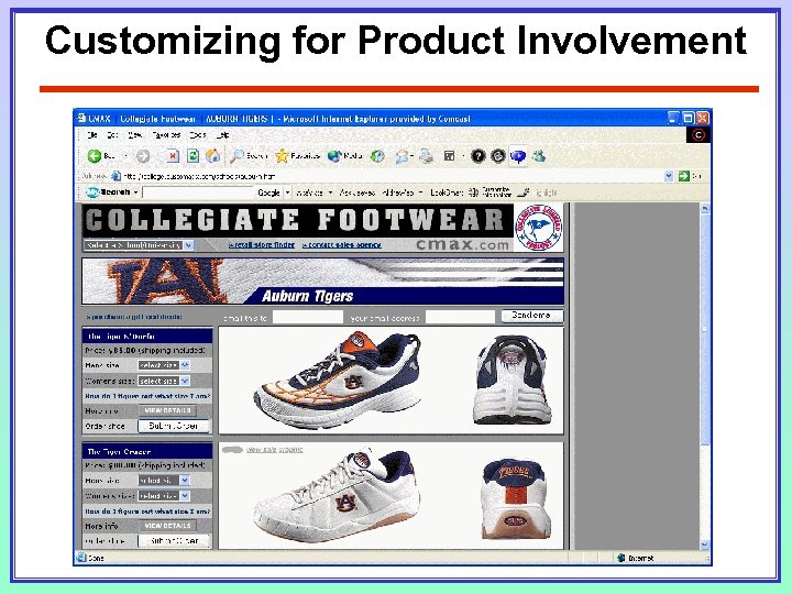 Customizing for Product Involvement 