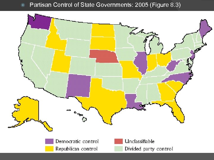  Partisan Control of State Governments: 2005 (Figure 8. 3) 