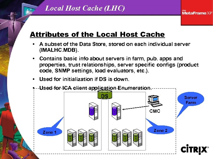 Local Host Cache (LHC) Attributes of the Local Host Cache • A subset of