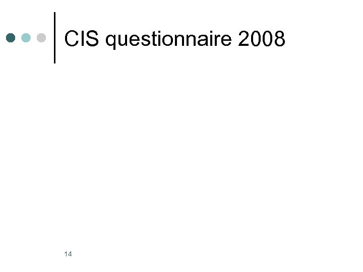 CIS questionnaire 2008 14 