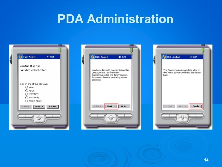 PDA Administration 14 