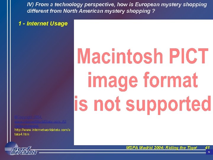 IV) From a technology perspective, how is European mystery shopping different from North American