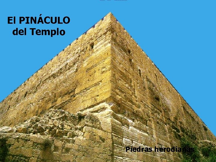El PINÁCULO del Templo Piedras herodianas 