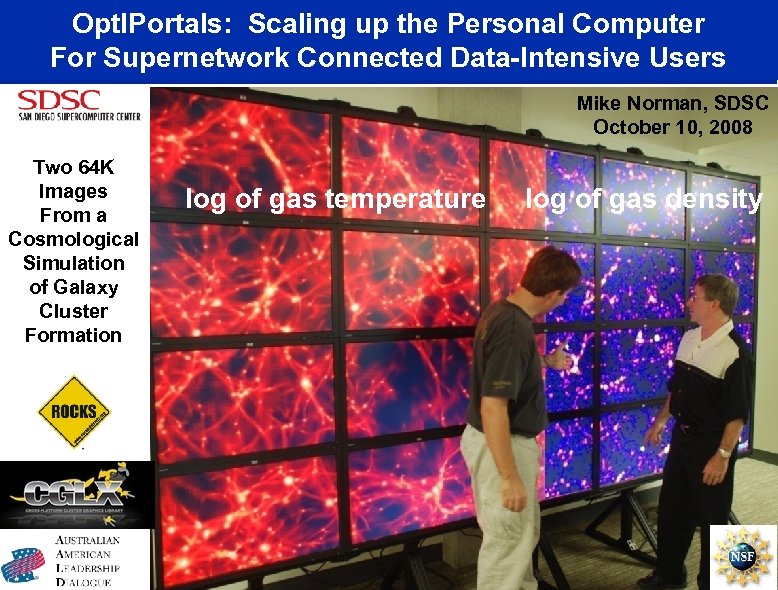 Opt. IPortals: Scaling up the Personal Computer For Supernetwork Connected Data-Intensive Users Mike Norman,