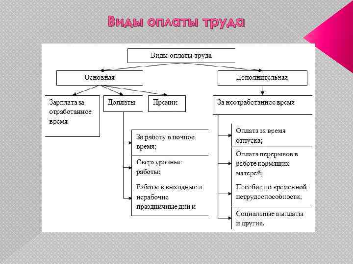 Виды оплаты труда 