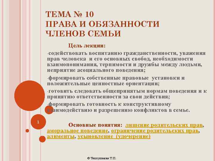 Проект по окружающему миру 4 класс декларация прав моей семьи презентация