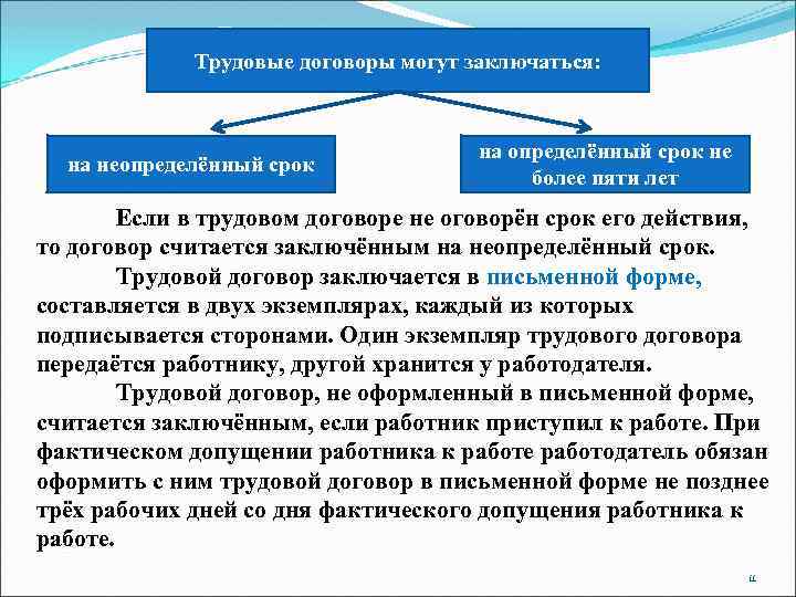 Срочный трудовой договор на неопределенный срок образец